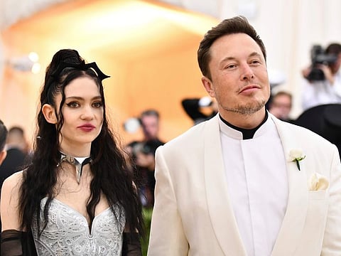 Singer Grimes and Elon Musk