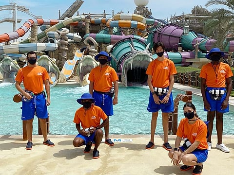 The two-month Yas Waterworld internship provided the interns with lifesaving skills and also showed them about the behind-the-scenes operations at the park.