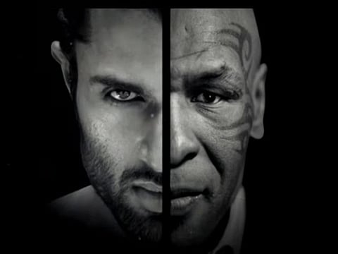 A poster for the movie featuring Vijay Deverakonda and Mike Tyson.