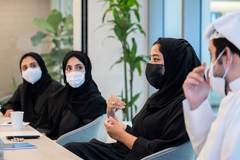 Mona Al Marri, Director General of GDMO, chairs the Brand Dubai and Dubai Municipality meeting to review proposals to redesign 10 public parks in Dubai.