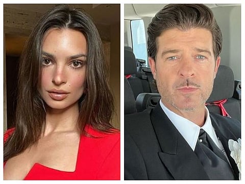 Emily Ratajowski and Robin Thicke