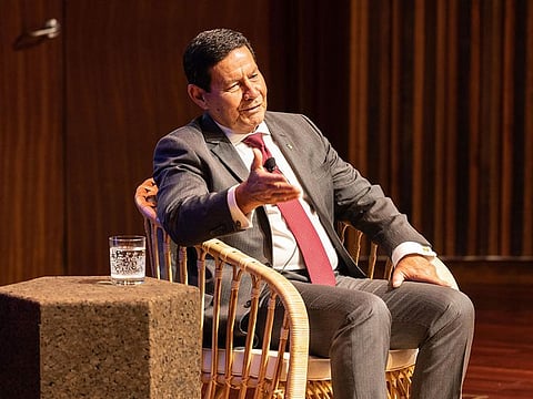 Vice-President of Brazil, Antonio Hamilton Martins Mourão. Bilateral trade between the UAE and Brazil witnessed a 33 per cent increase in the first eight months of 2021.