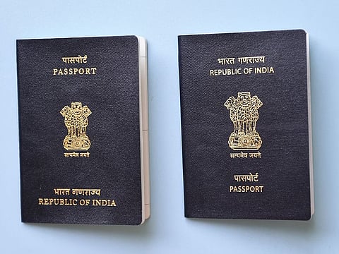 The old passport (left) and the new one