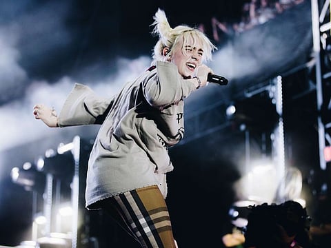 Billie Eilish performs onstage during Austin City Limits Festival at Zilker Park on October 02, 2021 in Austin, Texas.