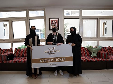 Michele Pienaar, science teacher at the Abu Dhabi International Private School, who was among the three teachers honoured in Abu Dhabi.