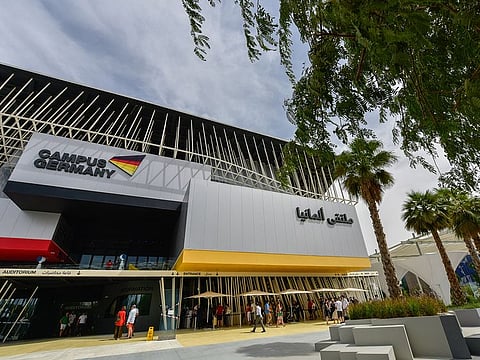 The Germany pavilion at the Expo 2020 Dubai.