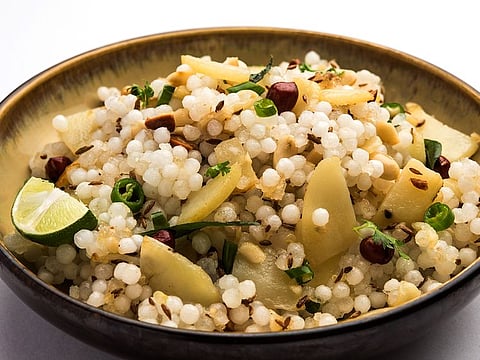Navaratri special: Sabudana khichdi or tapioca pearl tempered with curry leaves and peanuts