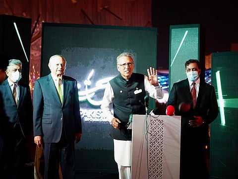 Pakistan President Dr Arif Alvi officially opened the Pakistan Pavilion at Expo 2020 Dubai on Saturday.