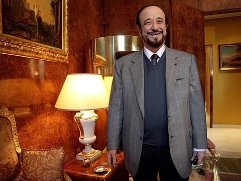 In this Tuesday November 15, 2011, file photo, Rifaat Assad poses for a photographer in Paris.