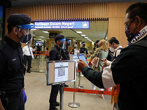 Arrival terminal at Langkawi airport. Malaysia will reopen the tourist haven of Langkawi islands to overseas visitors beginning November 15.