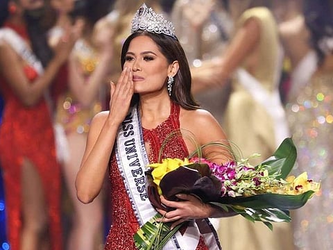 A file photo of the Miss Universe pageant.