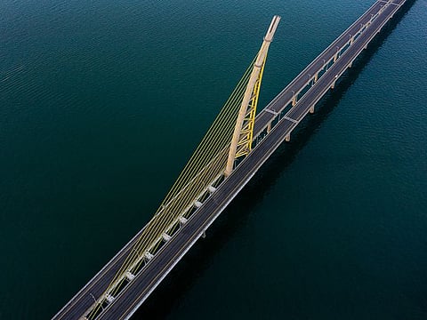 Sheikh Jaber Al Ahmad Causeway in State of Kuwait.