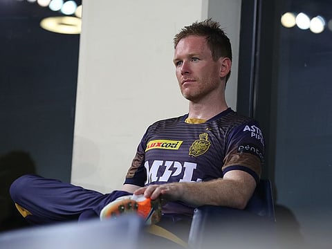 Deep in thought... Eoin Morgan, captain of Kolkata Knight Riders who lost the IPL final against Chennai Super Kings, said he was proud of the team.