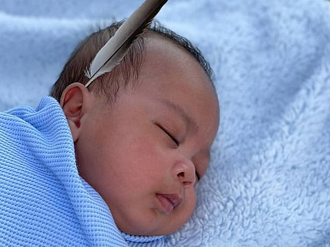 Caleb Angelo Cleveland Baldemor was born on March 8 after his mother Michelle Baldemor survived COVID-19 and heart failure following treatment at Cleveland Clinic Abu Dhabi