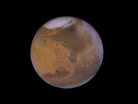 "I'm starting to fall in love with this probe," @landru79 tweeted about the processed image using output from Mars Hope probe
