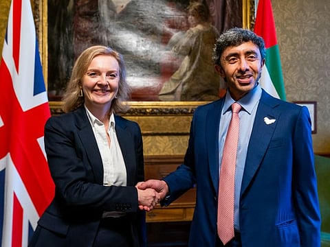 Sheikh Abdullah with Liz Truss