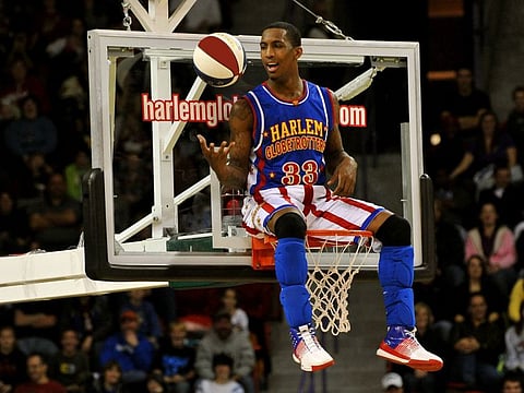 A file photo of the Harlem Globetrotters in Abu Dhabi