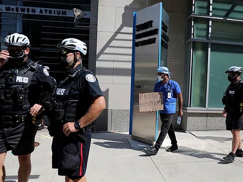 The Toronto Police Service employs over 5,500 officers and more than 2,200 civilian staff.