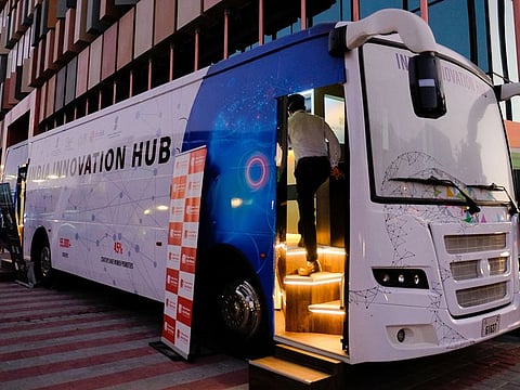 Startups from other countries too are presenting their investor credentials at the India Innovation Hub.