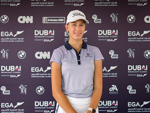 Chiara Noja ahead of the Dubai Moonlight Classic