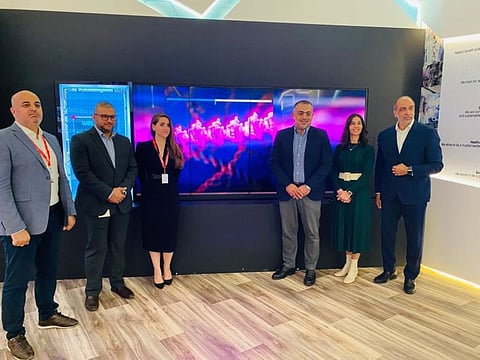 From left: Ibrahim Aqel, Ahmed Farouk, Marina Al Bada, Ahmed Baly, Joy Khoury and Jihad Al Kaissi at Expo 2020 Dubai.