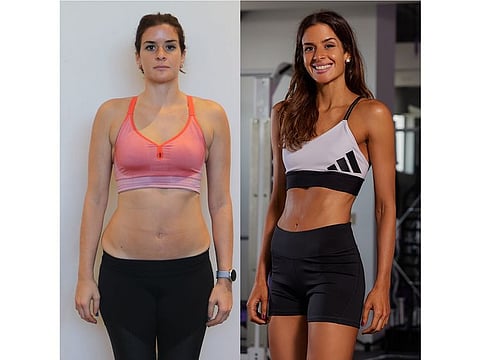 Tamara before and after joining Embody Fitness’ programme