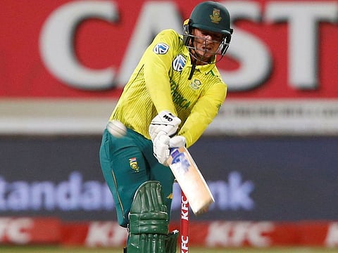 Big hit... South Africa's Quinton de Kock has come in for praise from Sunil Gavaskar ahead of the IPL 2022 clash between Lucknow and Gujarat tonight.