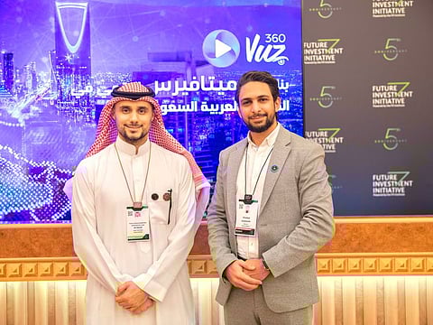 Khaled Zaatarah of 360 VUZ (right) with Prince Khaled Bin Alwaleed of KBW Ventures, which is one of the investors in the venture. The immersive tech appmaker is building up quite an international presence.