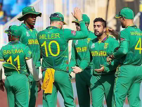 South Africa celebrate