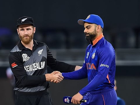New Zealand's Kane Williamson and India's Virat Kohli. India will be watching tomorrow's Afghanistan vs New Zealand match very closely...