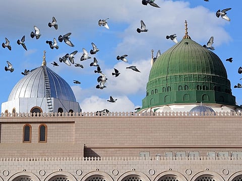 The Prophet's Mosque in Medina.