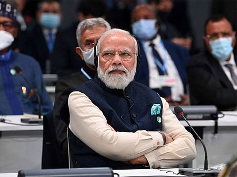 Our Constitution is "open, futuristic and known for its progressive views", says India's Prime Minister Narendra Modi