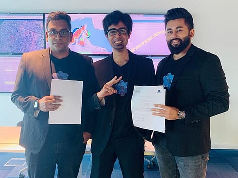 Soorya Srinivasan, CEO; Izaan Khan, CTO/Vice-Chairman and Pankaj Solanki, COO
