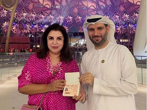 Farah Khan with DFTC official Saeed Al Janahi