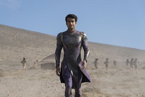 Kingo (Kumail Nanjiani) in Marvel Studios' 'Eternals'.