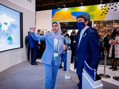 Sheikh Abdullah at the ETAF launch ceremony at COP26 in Glasgow.
