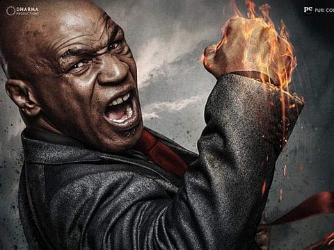 Mike Tyson in a poster for 'Liger'