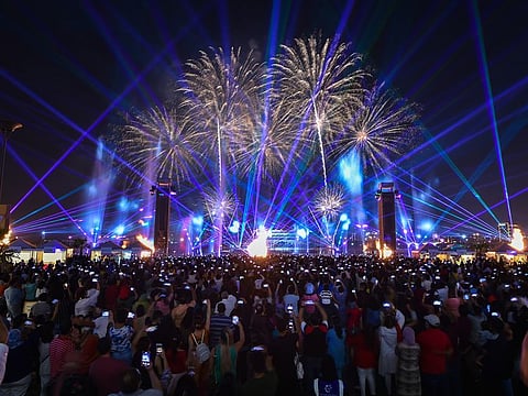 File photo of Diwali fireworks show at Dubai Festival City