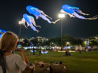 In photos: Catch fantastical creatures 'Luminéoles' take to the night sky at Expo 2020 Dubai