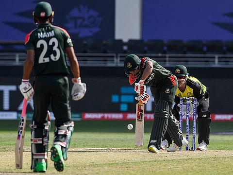 Bangladesh captain Mahmudullah, seen batting against Australia, was grilled by the country's demanding media after their eight-wicket loss on Thursday.