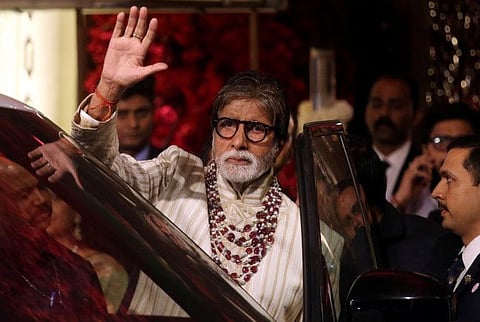Bollywood actor Amitabh Bachchan leaves after attending the wedding ceremony of Isha Ambani, the daughter of the Chairman of Reliance Industries Mukesh Ambani, in Mumbai, India, December 13, 2018.
