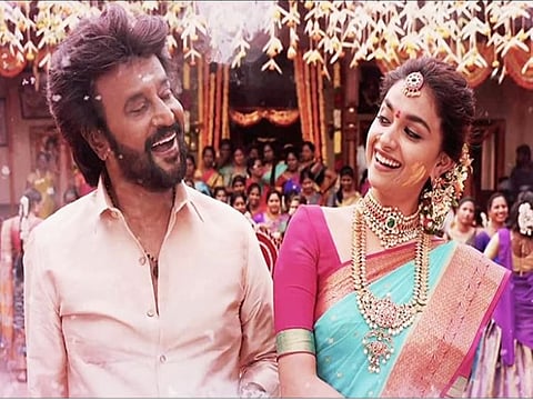 Rajinikanth and Keerthy Suresh in 'Annaatthe'