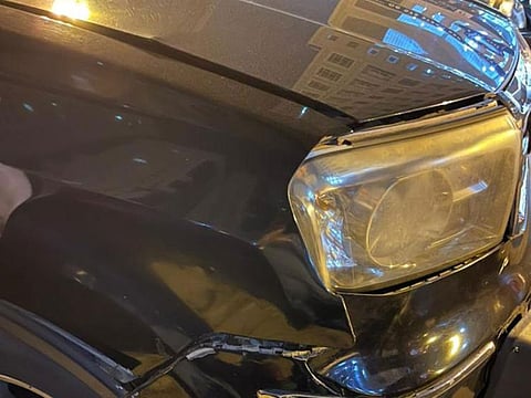 The vehicle that was involved in the accident was recovered by the Sharjah Police.