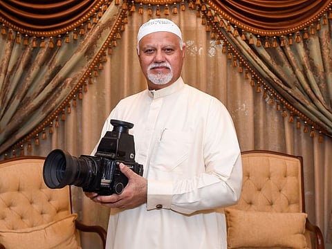 Shaukat Ali Rana at his residence in Mirdif: Capturing a successful journey.