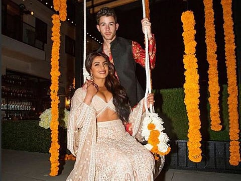 Priyanka Chopra Jonas and Nick Jonas celebrating Diwali in California