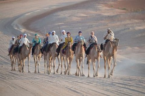 The annual Camel Trek brings together people from various cultural backgrounds.