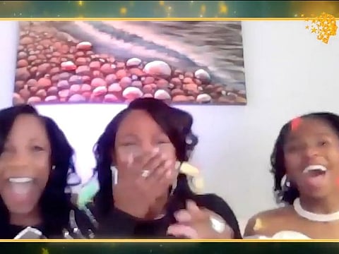 French actress Isabelle Huppert announces Keishia as the winner of the Varkey Foundation Global Teacher Prize