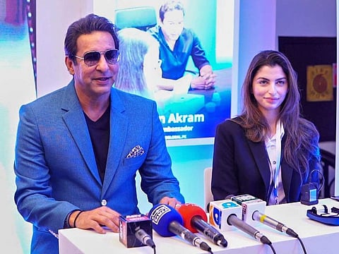 Cricket legend Wasim Akram and Zarmina Zafar