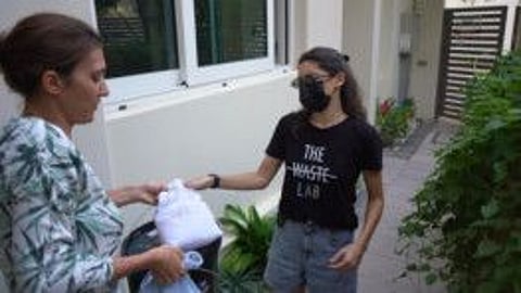 Residents collected 630kg of food scrap, 30kg of saw dust to compost the waste on a plot of land assigned within The Sustainable City itself.