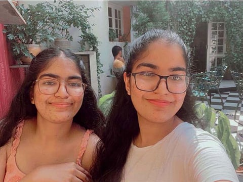 Dubai twins Priya (left) and Priyanka Paleri (right) are celebrating their admission to IIT Madras